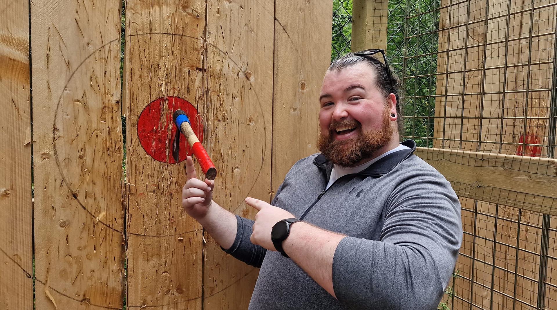 Happy Axe Thrower