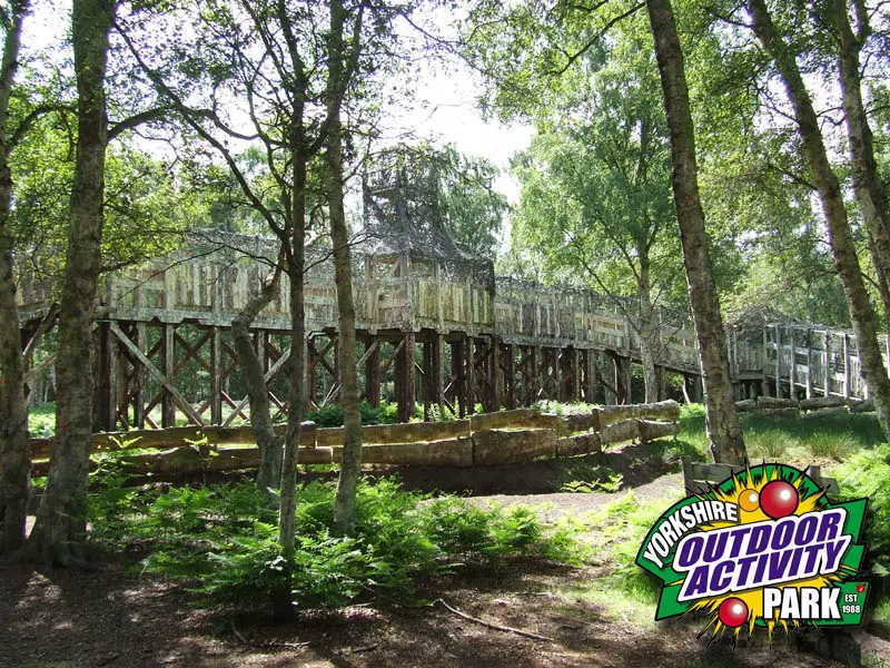 Yorkshire Outdoor Activity Park Paintball Bridge