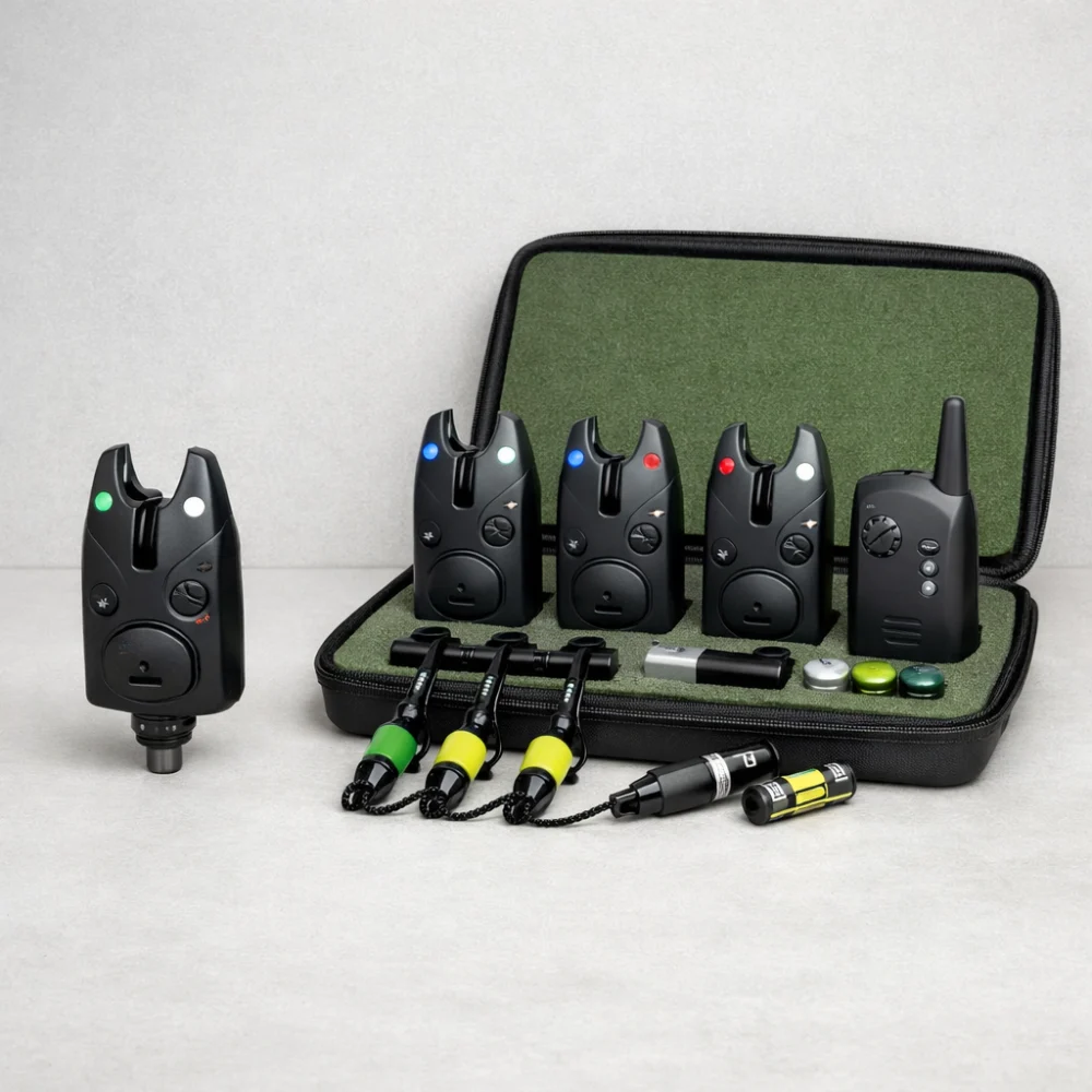 A single bite alarm compared with a multi-piece set.